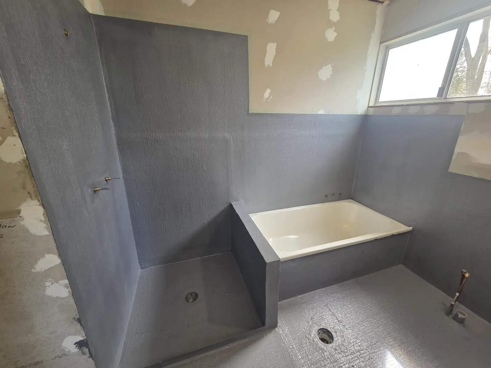 Professional leak detection in bathroom