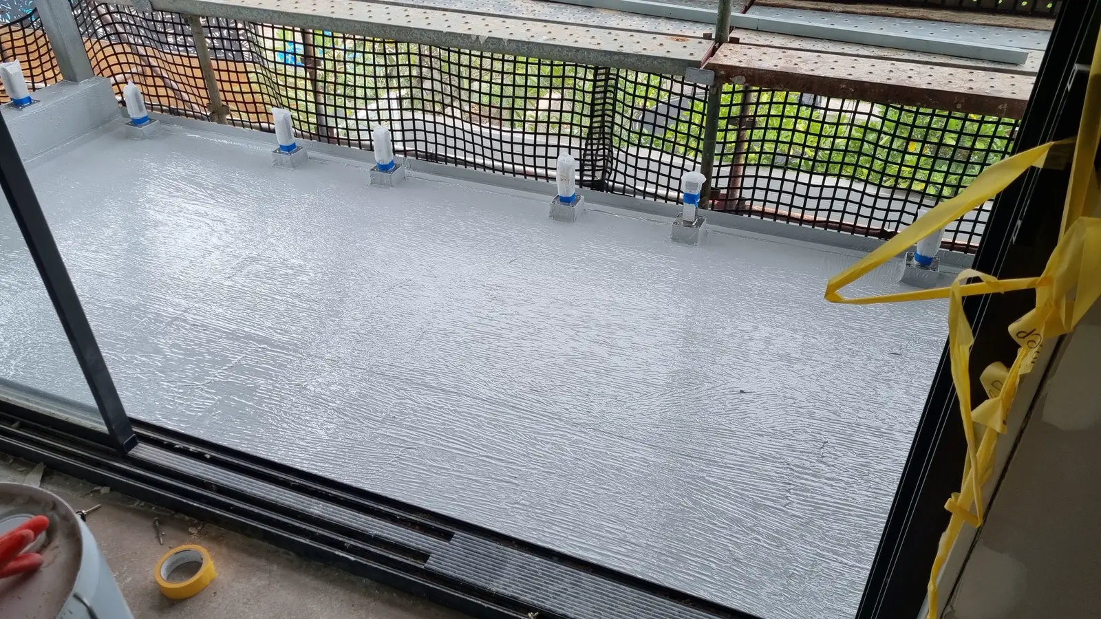 Balcony membrane installation